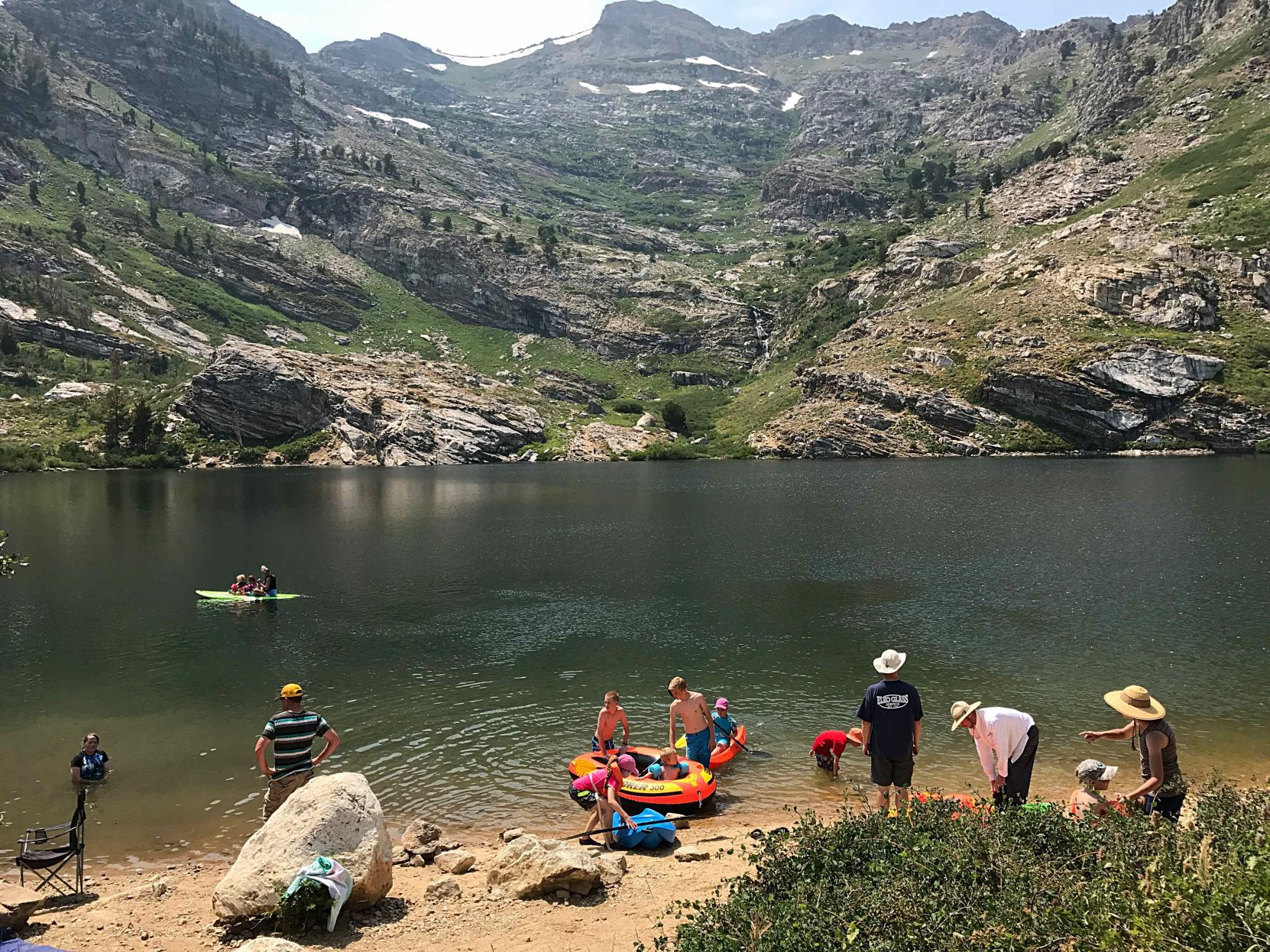 Water recreation at Angel Lake